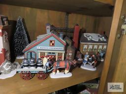 Department 56 village pieces and accessories.