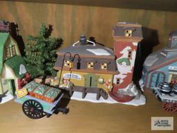 Department 56 village pieces and accessories.