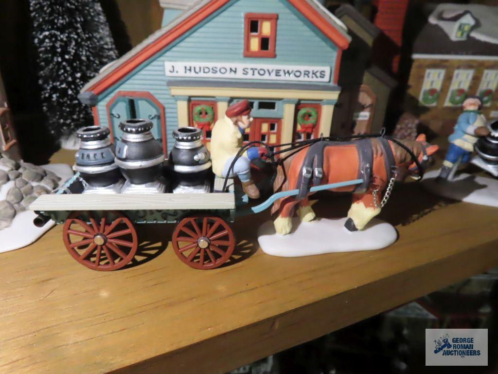 Department 56 village pieces and accessories.