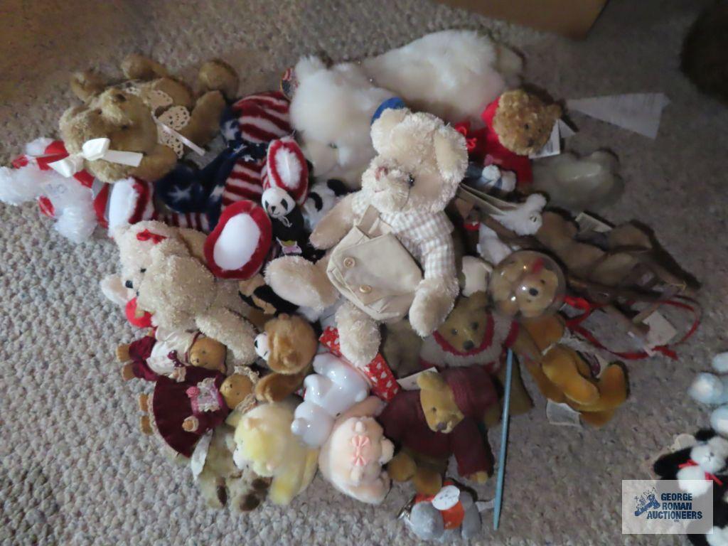 large assortment of bears