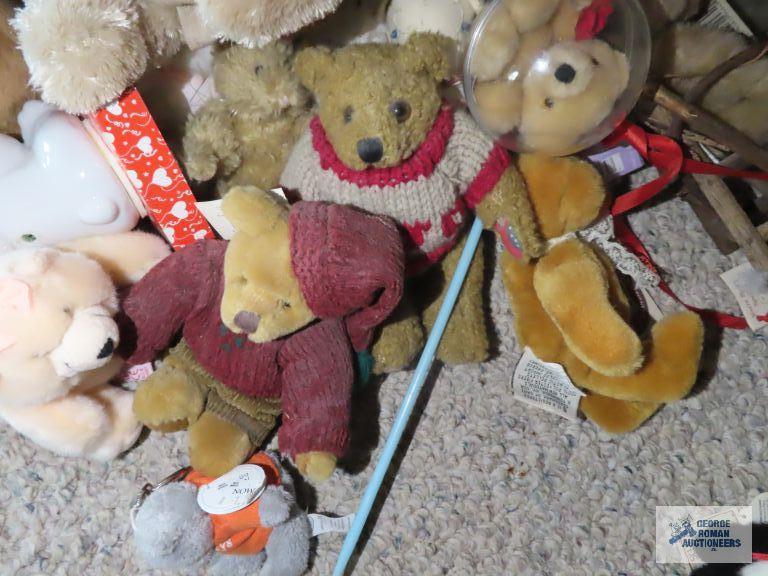 large assortment of bears