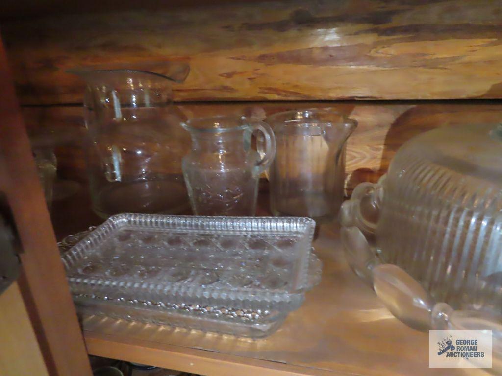 Large assortment of glassware