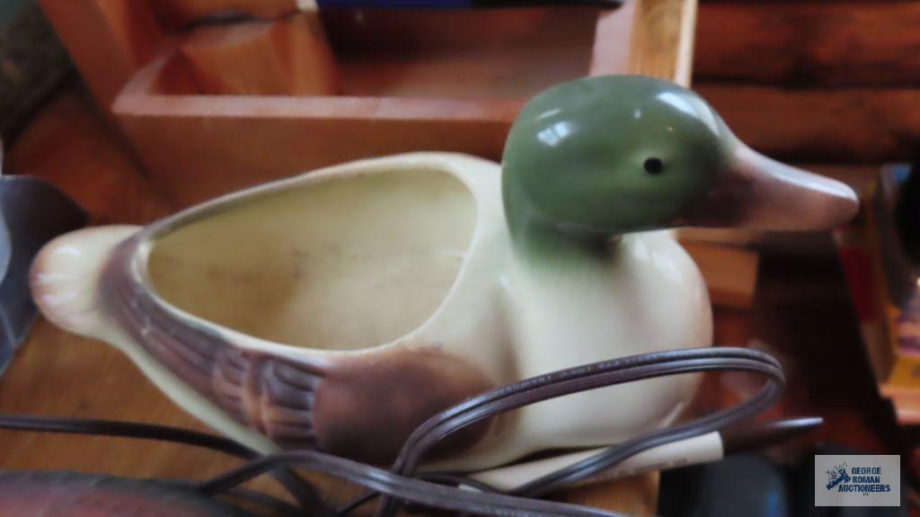 Duck night light, planter, napkin holder, and stained glass decoration