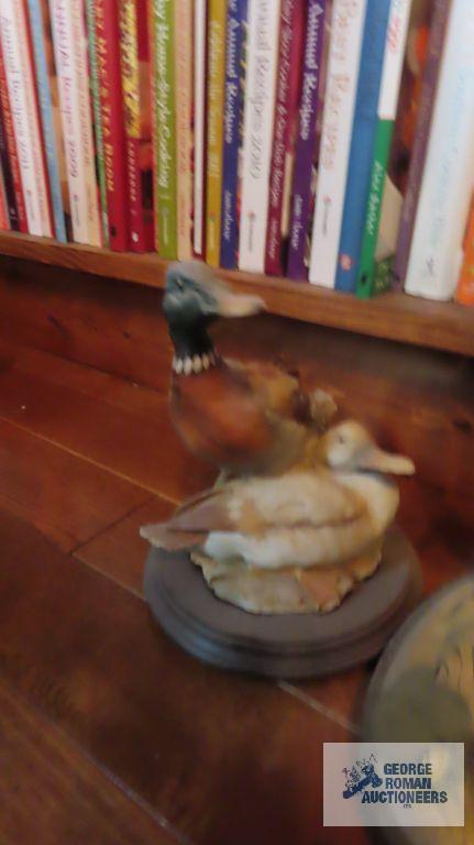 Ceramic, wood, and other decorative duck figurines