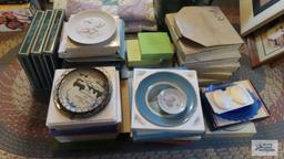 Large collection of plates including Holly Hobbie,...Charles Dickens Christmas limited edition plate