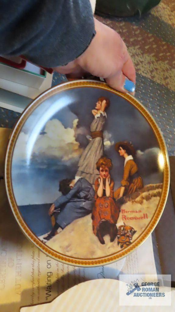 Large collection of plates including Holly Hobbie,...Charles Dickens Christmas limited edition plate