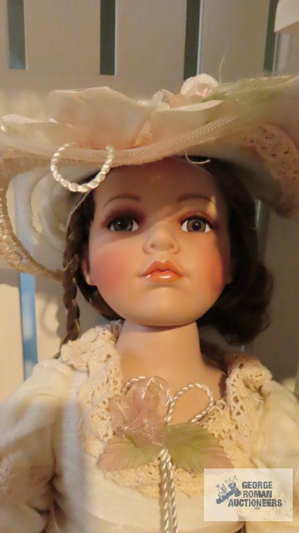 Vintage doll with bear