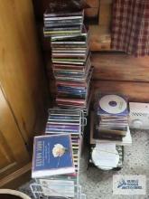 large assortment of CDs