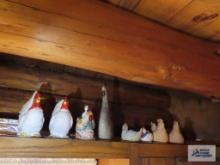 Lot of rooster...and hen figurines