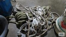 Lot of assorted rope