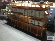 (3) HEAVY DUTY STEEL FOUR SHELF CARTS