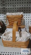 Longaberger 1996 and (2) 1997 small baskets