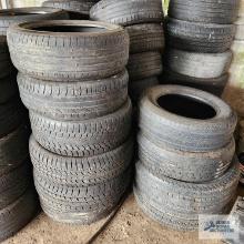 Lot of assorted tires and rims. Must take all