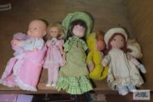 Variety of small dolls