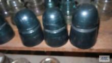 Three vintage insulators