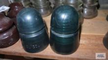 Two vintage insulators