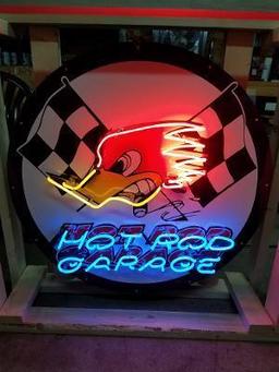 Hot Rod Garage 36in neon