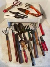 Vintage yard/garden tools