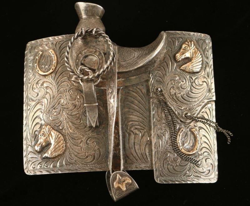 Magnificent Sterling Silver & 10K Gold Buckle