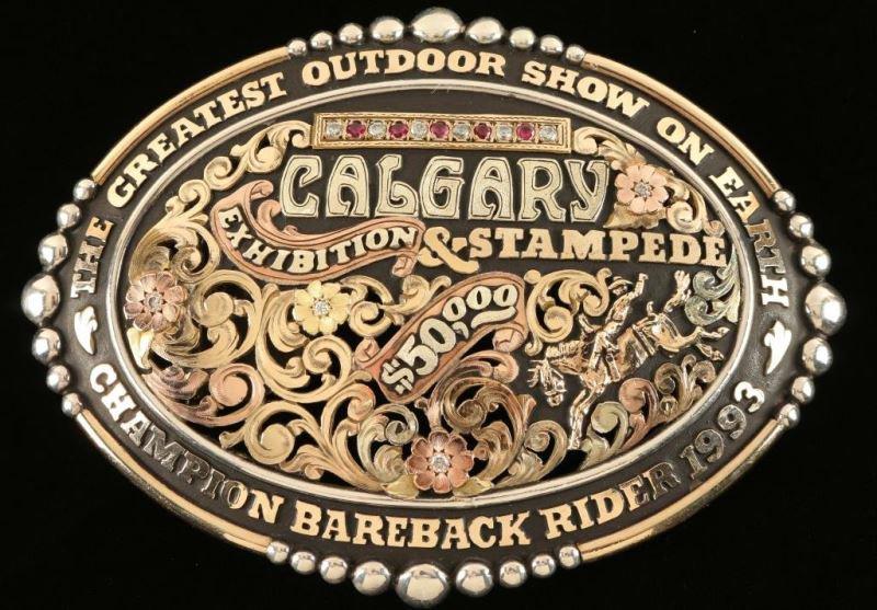 Bob Berg's Silverdales Sterling & Gold Buckle