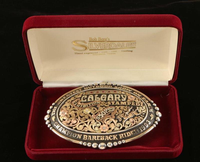 Bob Berg's Silverdales Sterling & Gold Buckle