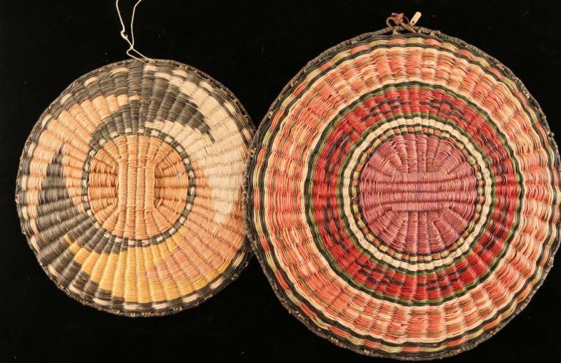 Collection of 2 Hopi Wicker Trays