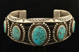 Sterling Silver & Turquoise Cuff