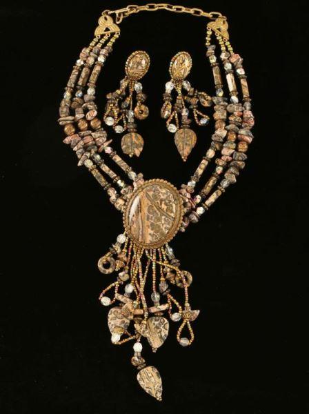 Diane Silver Necklace & Earrings Set