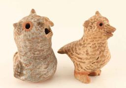 Lot of 3 Acoma Pottery Owls