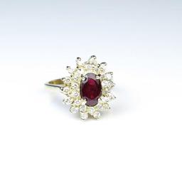 Stunning Fine Ruby & Diamond Ring