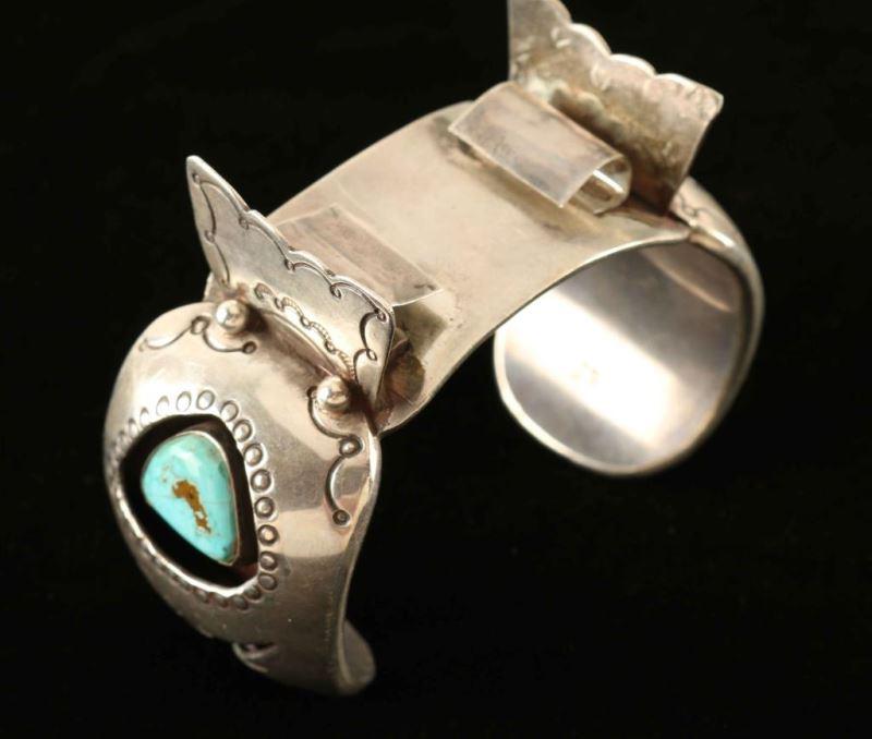 Navajo Turquoise & Silver Watch Cuff