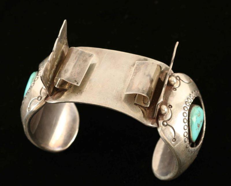 Navajo Turquoise & Silver Watch Cuff