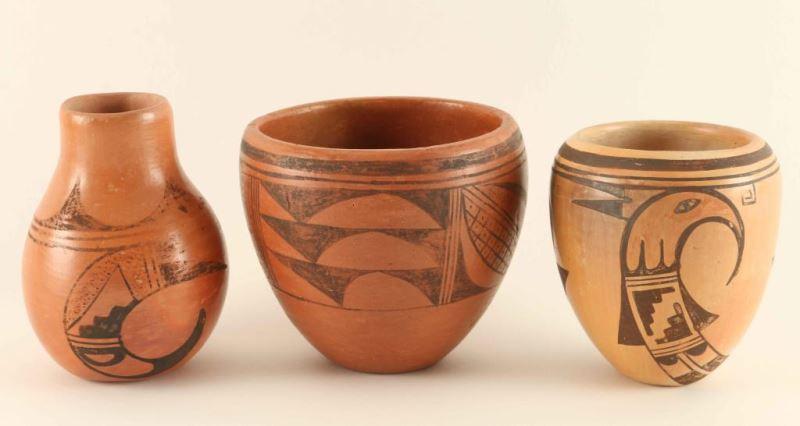 Lot of Vintage Hopi Pottery