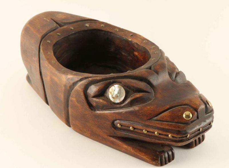 Tlingit Carved Wooden Bowl