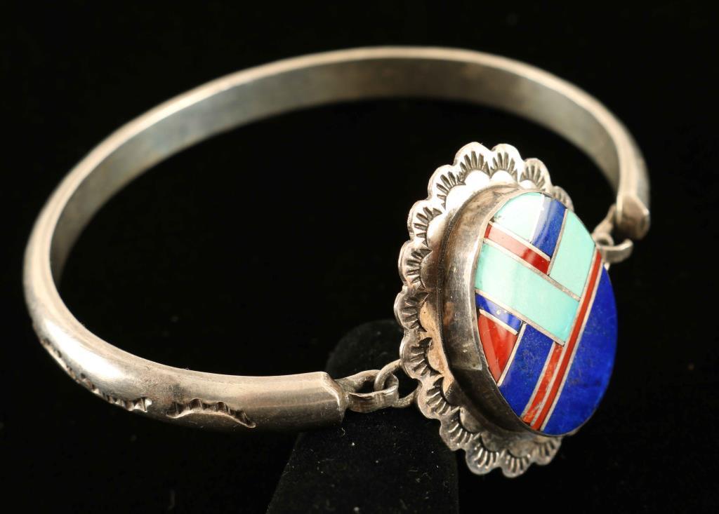 Inlaid Zuni Bracelet