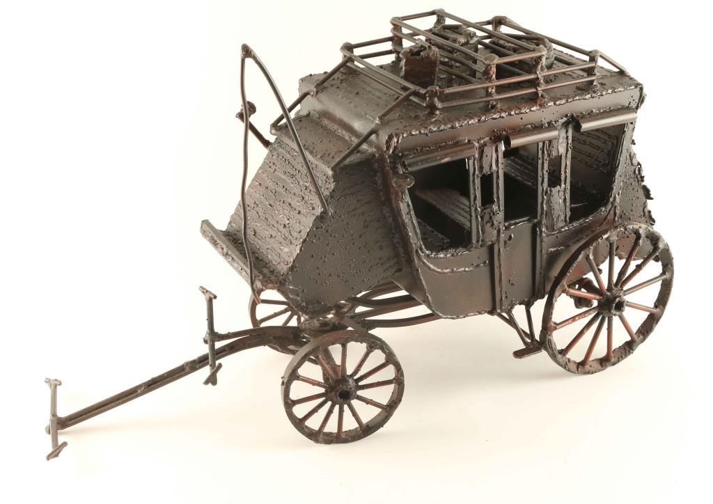 Large Metal Stagecoach