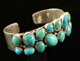 Contemporary Turquoise Cluster Ciff