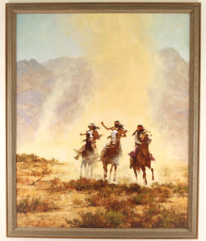 Fine Art Print on Canvas by Howard Terpning