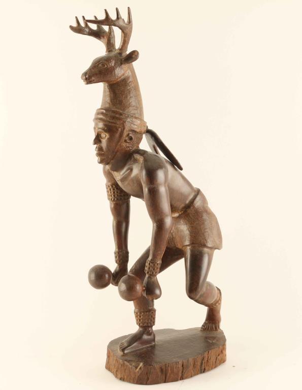 Ironwood Carving of Indian Kachina Dancer with