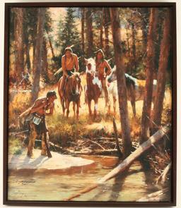 Fine Art Print on Canvas by Howard Terpning