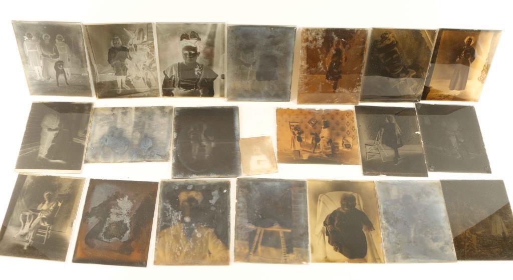 Lot of Antique Glass Plate Negatives