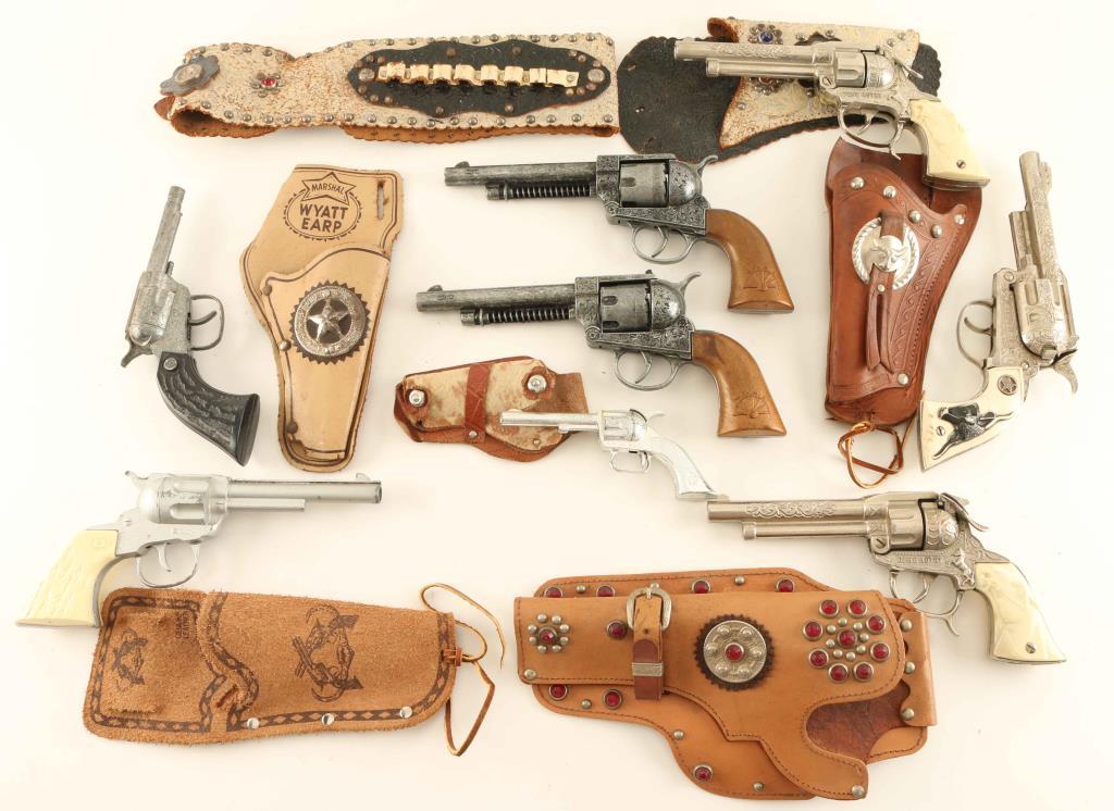 Lot of Cap Guns & Holsters