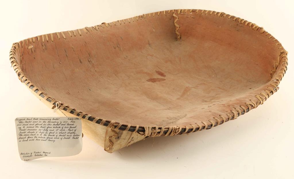 Chippewa Birch Winnowing Basket