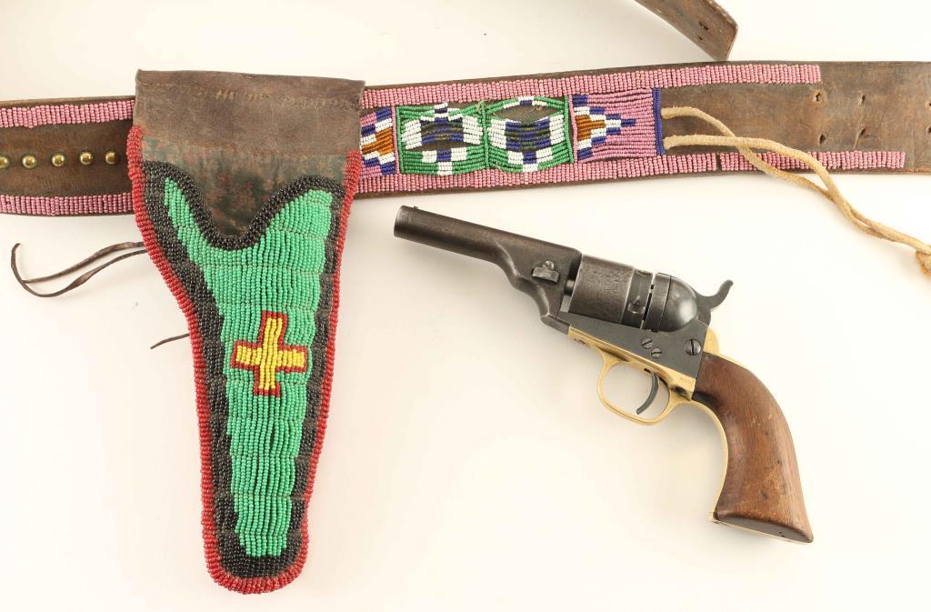 Sioux Beaded Gun Rig & Colt