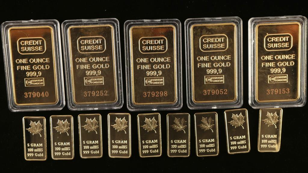 Lot of Gold Clad Bars