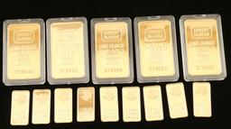 Lot of Gold Clad Bars