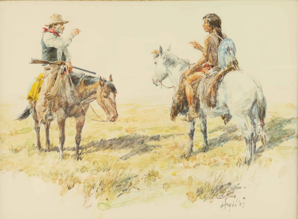 Original Watercolor on Paper by Frank Hagel