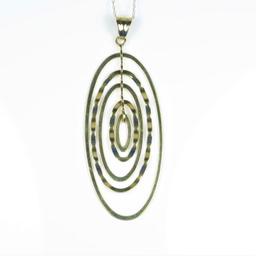 Modernist Italian Gold Pendant