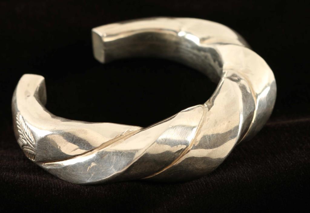 Twisted Silver Cuff