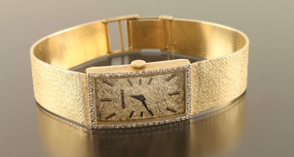 Vintage Longines Diamond & Gold Watch